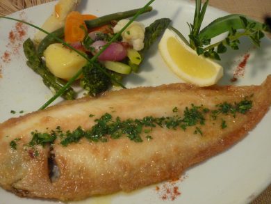 Sole belle meunière Restaurant Le Chistera Bayonne