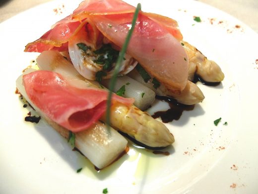 Asperges restaurant le chistera Bayonne